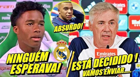 OLHA ISSO ! DECISÃO DO REAL MADRID CHOCA ENDRICK | ANCELOTTI JÁ FALOU A REAL E MAIS...