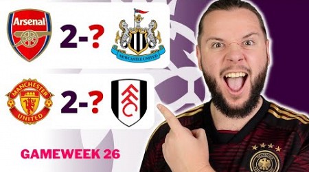 Premier League Gameweek 26 Predictions &amp; Betting Tips | Arsenal vs Newcastle