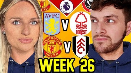 PREMIER LEAGUE PREDICTIONS WEEK 26