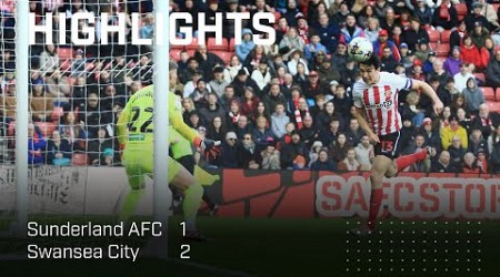 Narrow Home Defeat | Sunderland AFC 1 - 2 Swansea City | EFL Championship Highlights