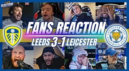 LEEDS &amp; LEICESTER FANS REACTION TO LEEDS 3-1 LEICESTER | CHAMPIONSHIP