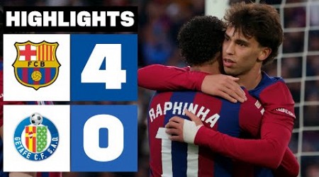 FC BARCELONA 4 - 0 GETAFE CF | RESUMEN LALIGA EA SPORTS