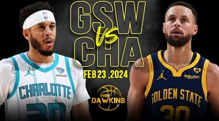 Golden State Warriors vs Charlotte Hornets Full Game Highlights | Feb 22, 2024 | FreeDawkins