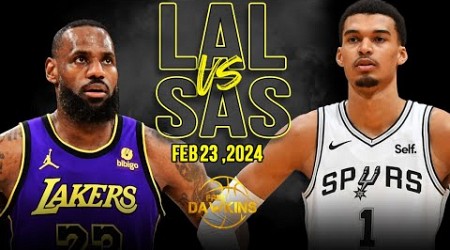 Los Angeles Lakers vs San Antonio Spurs Full Game Highlights | February 23, 2024 | FreeDawkins