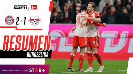 ¡DOBLETE AGÓNICO DE KANE PARA NO PERDERLE PISADA AL LEVERKUSEN! | B. Munich 2-1 Leipzig | RESUMEN