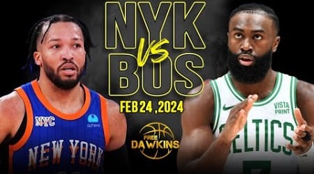 New York Knicks vs Boston Celtics Full Game Highlights | February 24, 2024 | FreeDawkins