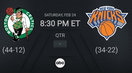 Boston Celtics Vs New York Knicks | NBA Regular Season ABC Live Scoreboard