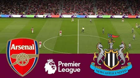 Arsenal 4 vs 1 Newcastle United Premier League 23/24 Full Match - Video Game Simulation PES 2021