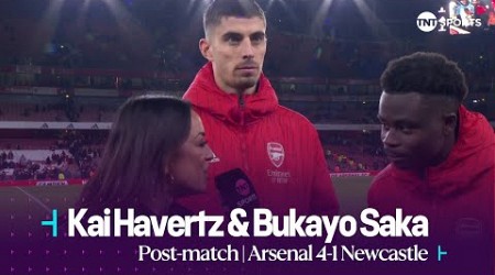 &quot;I&#39;M HAPPY TO WIN!&quot; | Kai Havertz &amp; Bukayo Saka | Arsenal 4-1 Newcastle | Premier League