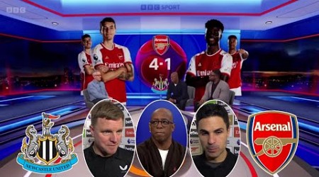 MOTD Arsenal vs Newcastle 4-1 Ian Wright Recation to Arsenal Title Race | Mikel Arteta reaction