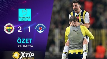 Merkur-Sports | Fenerbahçe (2-1) Kasımpaşa - Highlights/Özet | Trendyol Süper Lig - 2023/24