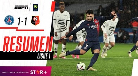 ¡AGÓNICO EMPATE PARISINO PARA SEGUIR CON 11 PUNTOS DE VENTAJA! | PSG 1-1 Rennes | RESUMEN