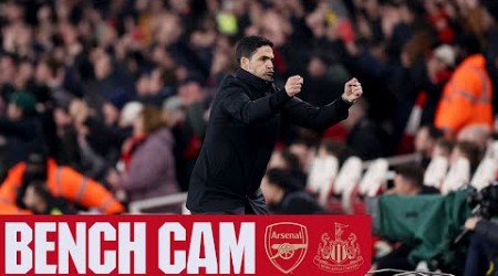 BENCH CAM | Arsenal vs Newcastle United (4-1) | All the goals, drama and celebrations from N5!