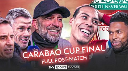 FULL Carabao Cup final celebrations and analysis ft. Klopp, Van Dijk, Carragher, Neville and more! 