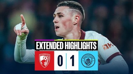 EXTENDED HIGHLIGHTS | Bournemouth 0-1 Man City | Foden&#39;s goal wins the match!