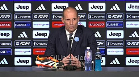 ALLEGRI post Juve-Frosinone 3-2 conferenza stampa: &quot;Non avessimo vinto... Rugani Vlahovic Alcaraz..&quot;