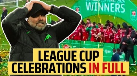 Liverpool win the League Cup! - Trophy lift, Klopp dance &amp; YNWA