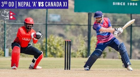 Nepal A vs Canada XI [3rd OD] Live | Final One Day Match | Mulpani Cricket Ground