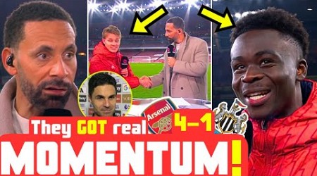 Rio Ferdinand &amp; Arteta REACT to ELECTRIC Arsenal 4-1 WIN vs Newcastle