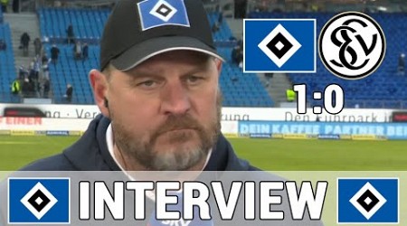 Steffen Baumgart erstes Interview als HSV-Coach: ,,Joa, anstrengend!&quot; | Hamburg 1:0 Elversberg