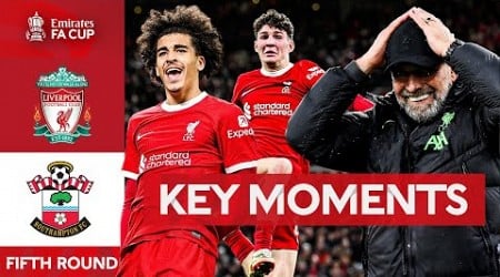 Liverpool v Southampton | Key Moments | Fifth Round | Emirates FA Cup 2023-24