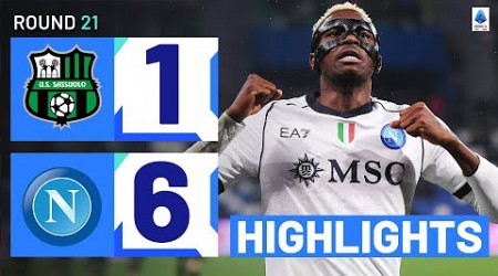 SASSUOLO-NAPOLI 1-6 | HIGHLIGHTS | Osimhen Completes Superb Hat-Trick | Serie A 2023/24