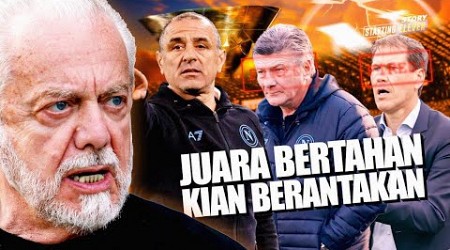 Musim Gila Napoli: Tunjuk 3 Pelatih dan Terancam Jadi Juara Bertahan Terburuk