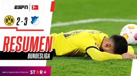 ¡DURA DERROTA EN CASA DEL NEGRIAMARILLO EN LA BUNDESLIGA! | B. Dortmund 2-3 Hoffenheim | RESUMEN