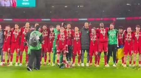 Liverpool Players Singing You’ll Never Walk Alone After Carabao Cup Win