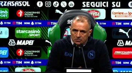 Mister Calzona conferenza stampa Sassuolo-Napoli (1-6) | &quot;ho buone speranze per il futuro&quot;