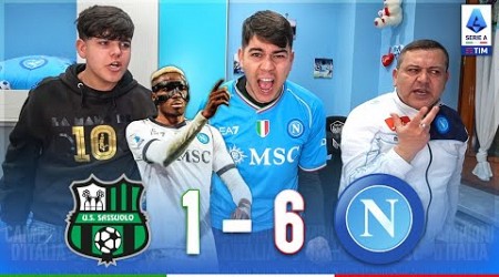 ANNIENTATI!! SASSUOLO-NAPOLI 1-6 | LIVE REACTION NAPOLETANI