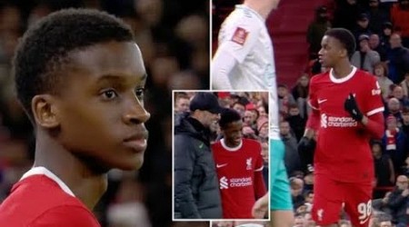 Trey Nyoni debut vs Southampton vs Liverpool | Trey Nyoni Makes senior Liverpool Debut at 16 Years