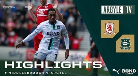 Middlesbrough v Plymouth Argyle highlights