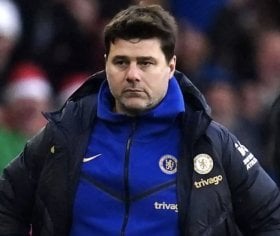 Mauricio Pochettino reacts after Chelsea draw at Brentford