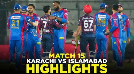 Full Highlights | Karachi Kings vs Islamabad United | Match 15 | HBL PSL 9 | M2A1A