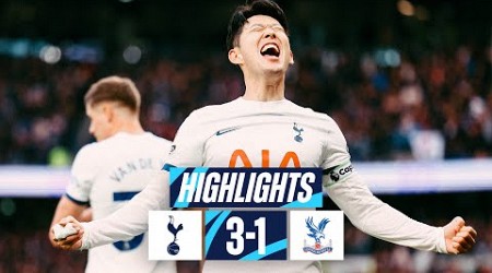 TOTTENHAM HOTSPUR 3-1 CRYSTAL PALACE // PREMIER LEAGUE HIGHLIGHTS // WERNER, ROMERO &amp; SON SECURE WIN