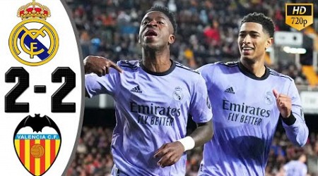 Real Madrid vs Valencia 2-2 Highlights &amp; All Goals 2024 HD