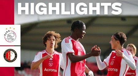 That&#39;s what we call a very important win! ❌❌❌ | Highlights Ajax O18 - Feyenoord O18