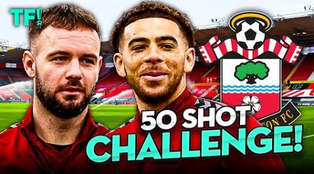 50 Shot Challenge with Southampton Che Adams &amp; Adam Armstrong