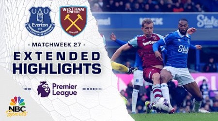 Everton v. West Ham United | PREMIER LEAGUE HIGHLIGHTS | 3/2/2024 | NBC Sports