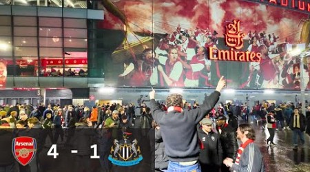 Arsenal vs Newcastle | Arsenal Fans Cheer As They Leave the Emirates Stadium, 24th February 2024, 4K