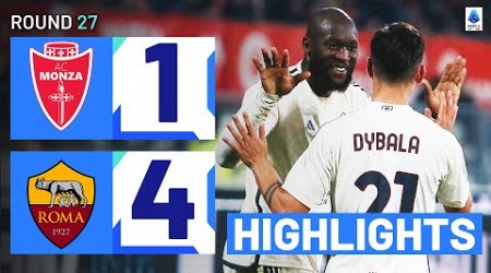 MONZA-ROMA 1-4 | HIGHLIGHTS | Dyabla and Lukaku shine in Giallorossi emphatic win | Serie A 2023/24