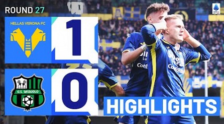 VERONA-SASSUOLO 1-0 | HIGHLIGHTS | Swiderski secures massive win for Verona | Serie A 2023/24