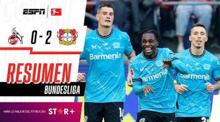 ¡EL LÍDER SE IMPUSO CÓMODO Y LE SACA 10 PUNTOS AL BAYERN! | Colonia 0-2 Leverkusen | RESUMEN