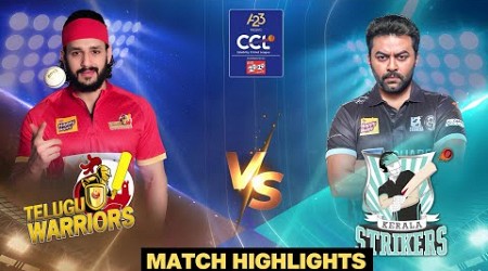 Telugu Warriors Vs Kerala Strikers | Celebrity Cricket League | S10 | Match highlights | Match 9