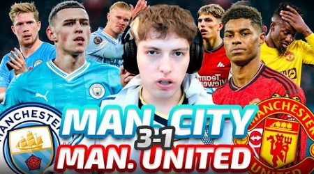 DAVOO XENEIZE REACCIONA A MANCHESTER CITY 3 MANCHESTER UNITED 1 (PREMIER LEAGUE 2023/24)