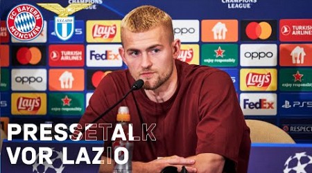 Pressetalk mit Thomas Tuchel und Matthijs de Ligt vor FC Bayern - Lazio Rom | UCL | 