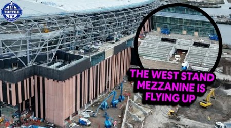 The West Stand Mezzanine Takes Shape | New Everton Stadium Update 