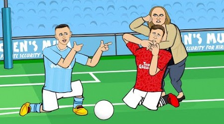 FODEN WINS THE MANCHESTER DERBY! (3-1 Manchester City United Parody Goals Highlights Rashford Goal)