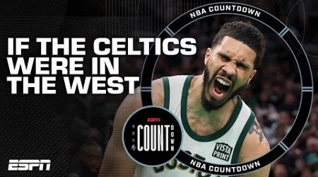 Where would the Celtics rank amongst teams in the West? 